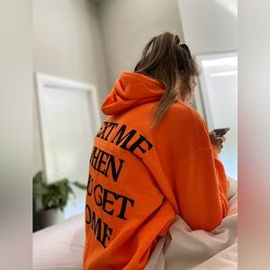 LONELY GHOST Orange TMWYGH Hoodie | M